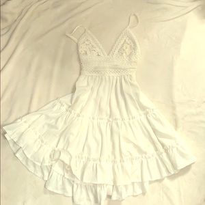 White lace dress